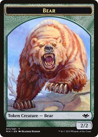 Bear // Spirit Double-Sided Token [Modern Horizons Tokens] | Gamer Loot