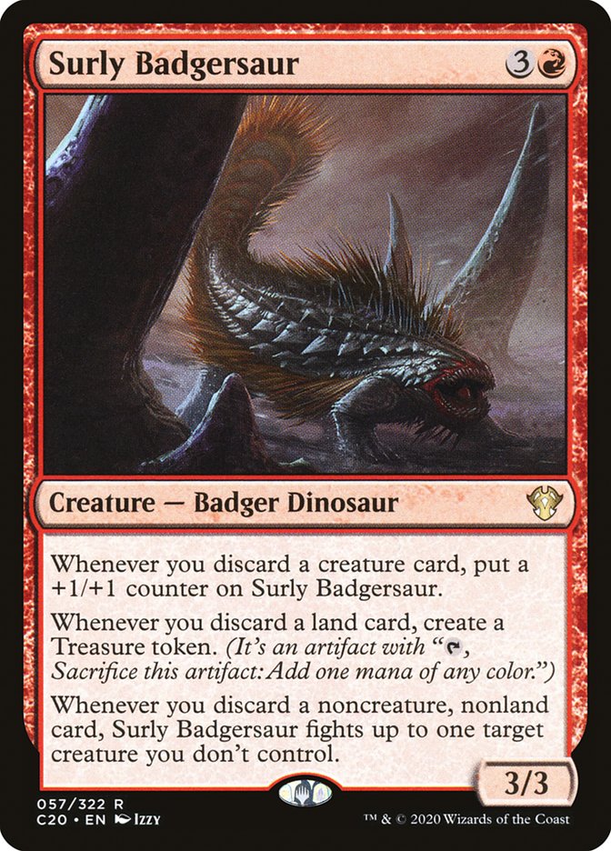 Surly Badgersaur [Commander 2020] | Gamer Loot