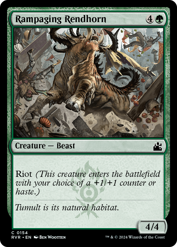 Rampaging Rendhorn [Ravnica Remastered] | Gamer Loot