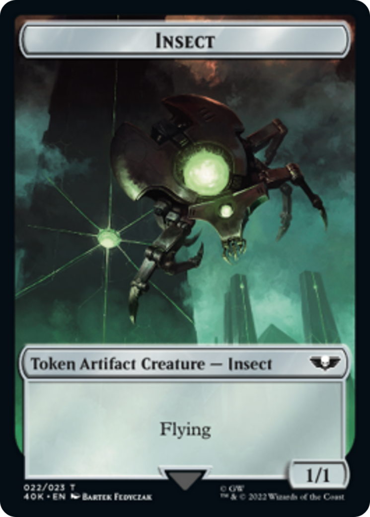 Necron Warrior // Insect [Universes Beyond: Warhammer 40,000 Tokens] | Gamer Loot