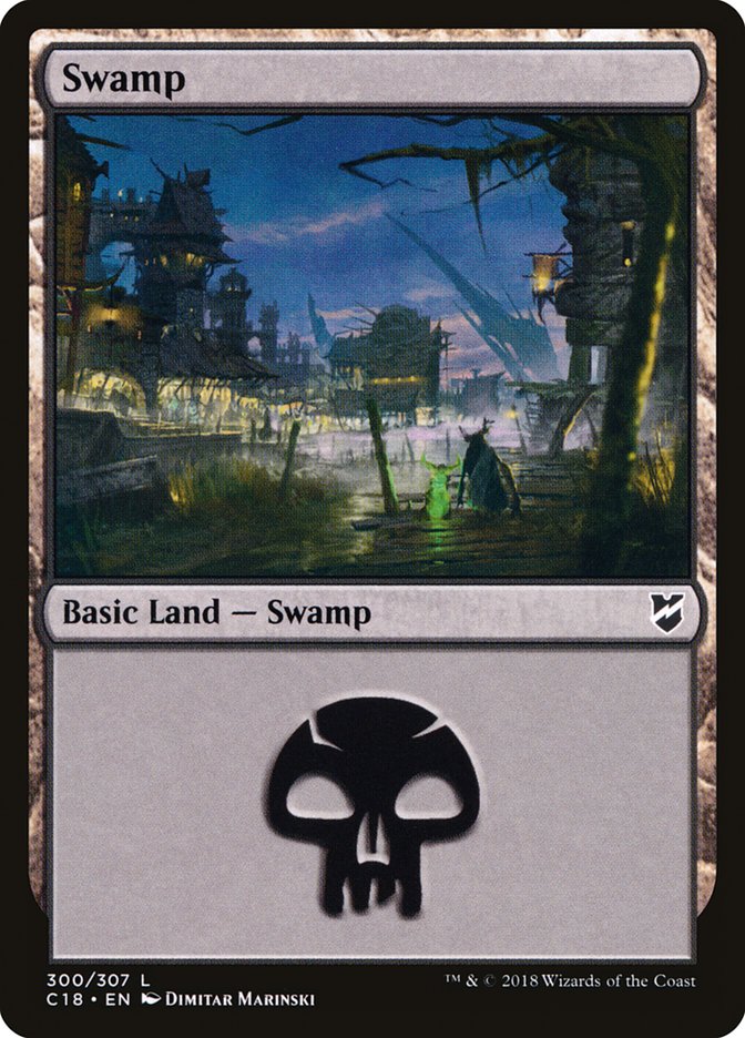 Swamp (300) [Commander 2018] | Gamer Loot