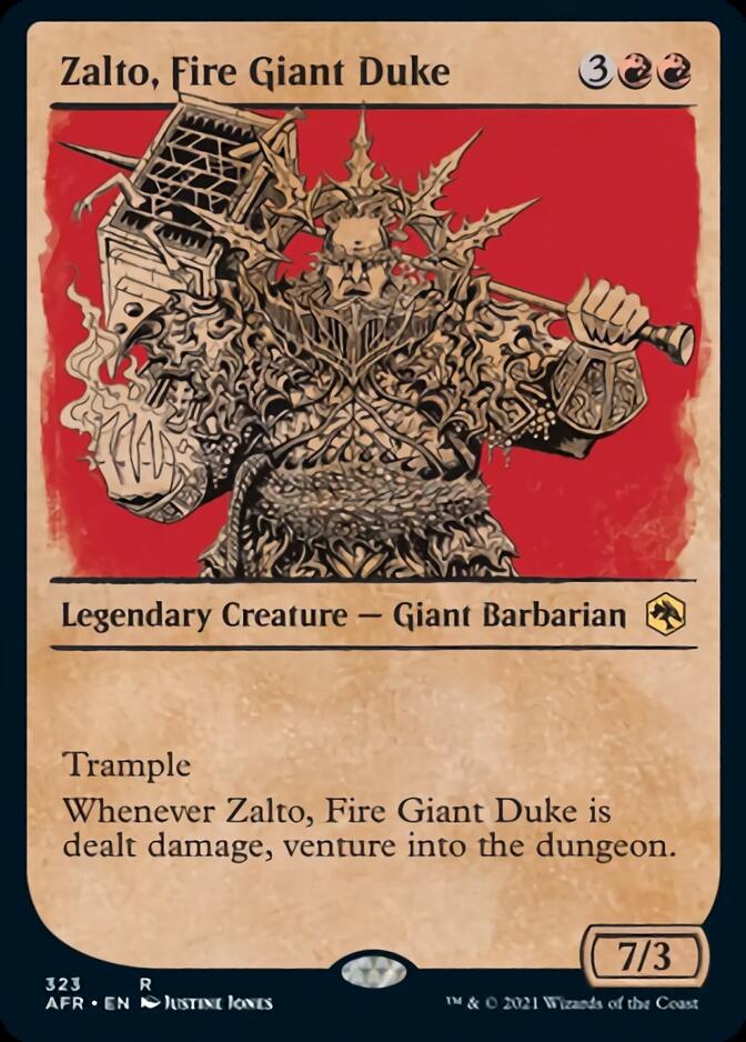 Zalto, Fire Giant Duke (Showcase) [Dungeons & Dragons: Adventures in the Forgotten Realms] | Gamer Loot