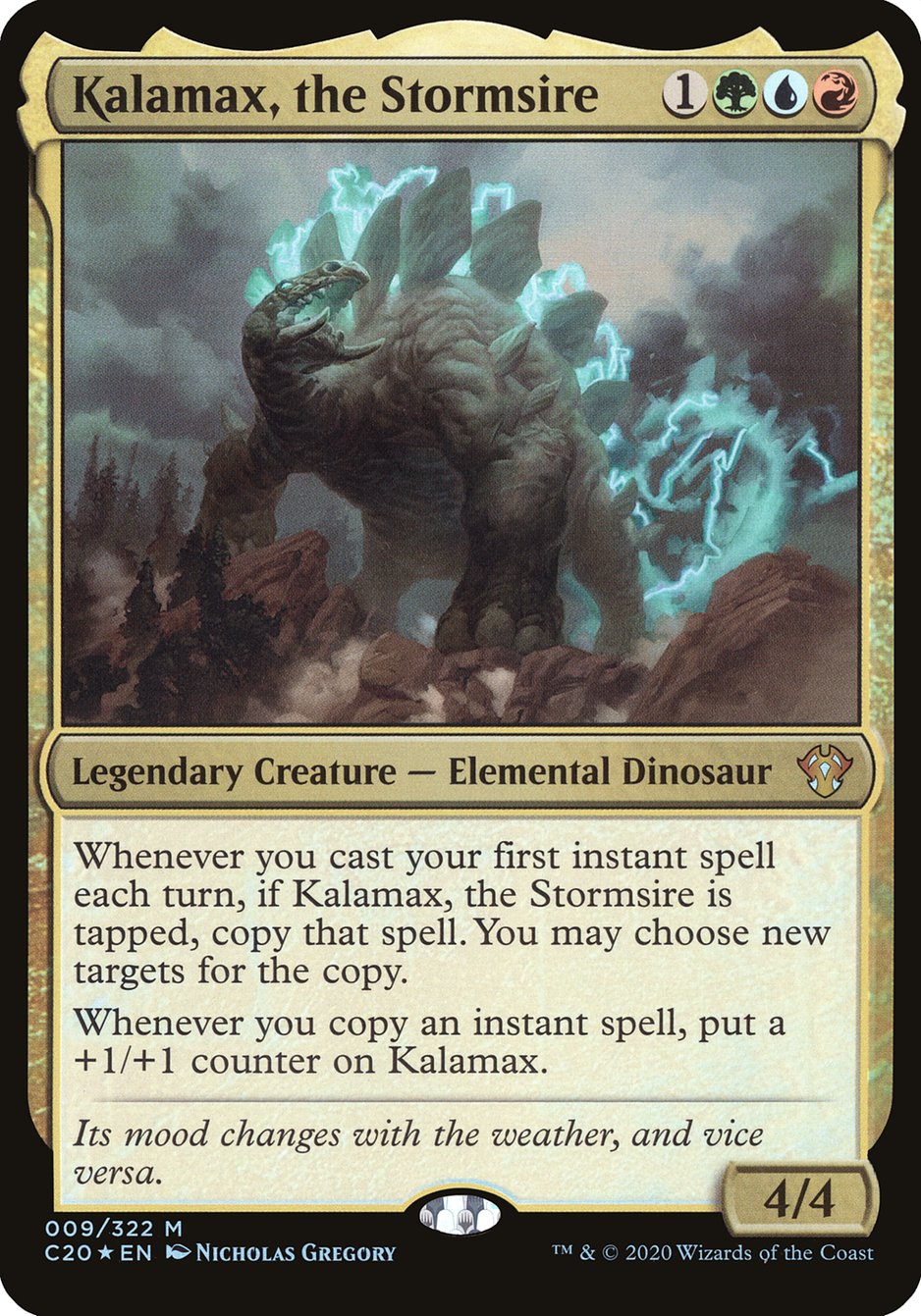 Kalamax, the Stormsire (Oversized) [Commander 2020 Oversized] | Gamer Loot