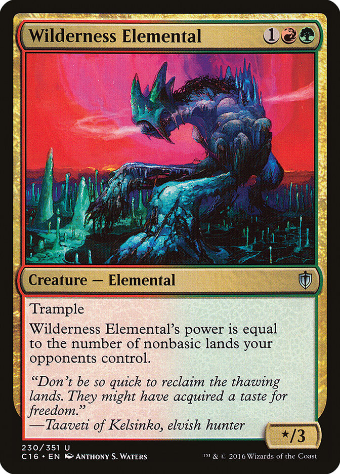 Wilderness Elemental [Commander 2016] | Gamer Loot