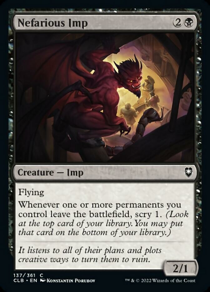 Nefarious Imp [Commander Legends: Battle for Baldur's Gate] | Gamer Loot