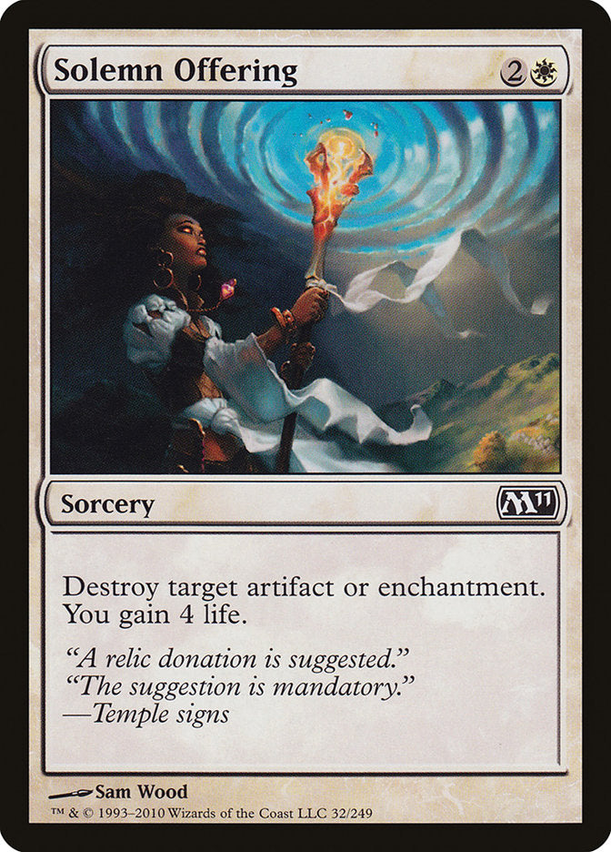 Solemn Offering [Magic 2011] | Gamer Loot