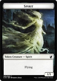 Spirit // Human Double-sided Token [Commander 2019 Tokens] | Gamer Loot