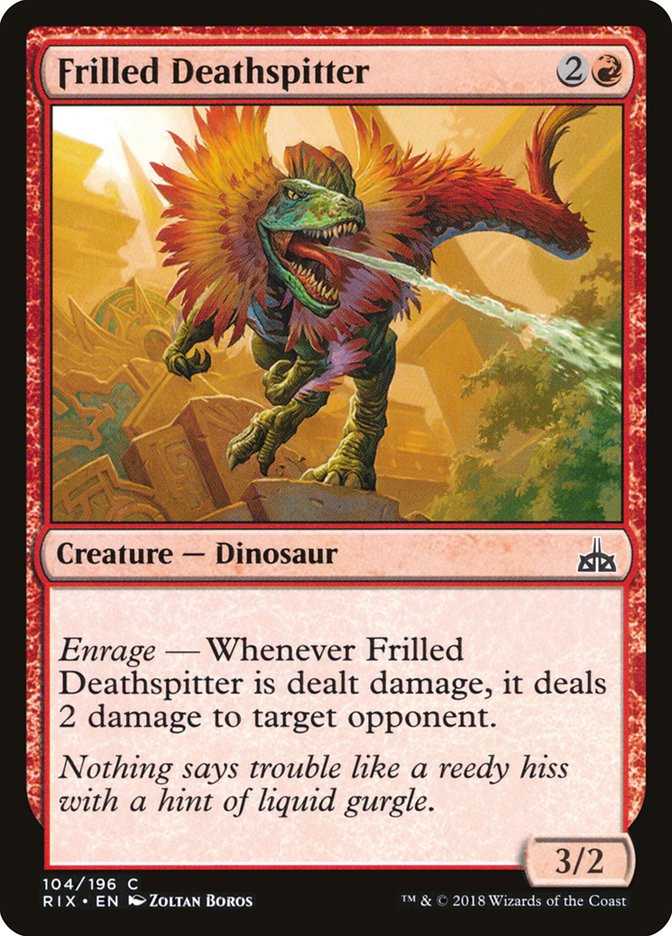 Frilled Deathspitter [Rivals of Ixalan] | Gamer Loot