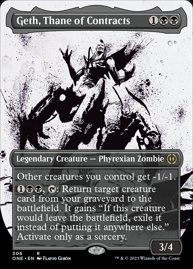 Geth, Thane of Contracts (Borderless Ichor) [Phyrexia: All Will Be One] | Gamer Loot