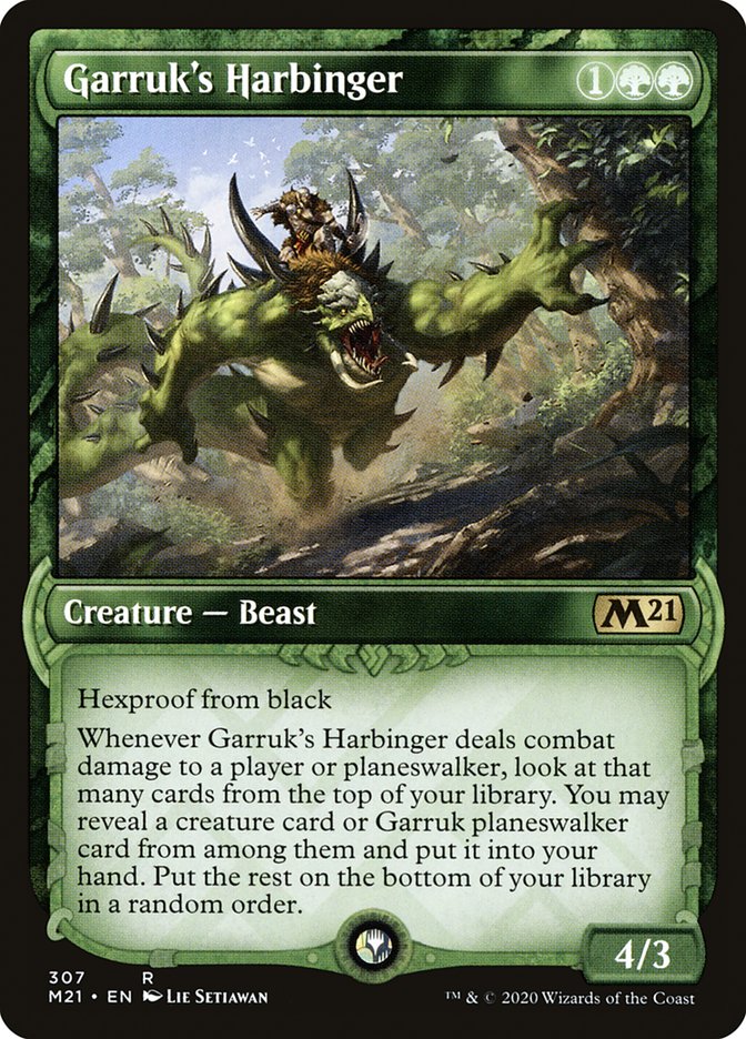 Garruk's Harbinger (Showcase) [Core Set 2021] | Gamer Loot