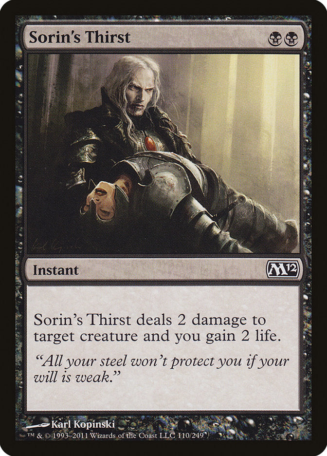 Sorin's Thirst [Magic 2012] | Gamer Loot