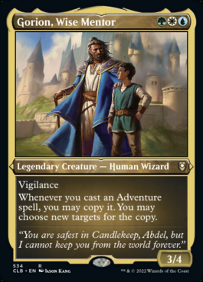 Gorion, Wise Mentor (Foil Etched) [Commander Legends: Battle for Baldur's Gate] | Gamer Loot