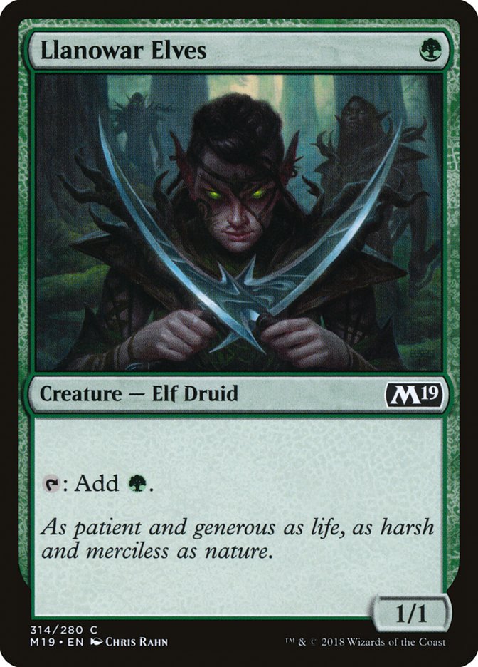 Llanowar Elves [Core Set 2019] | Gamer Loot