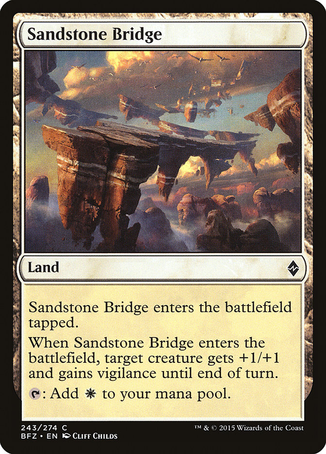 Sandstone Bridge [Battle for Zendikar] | Gamer Loot