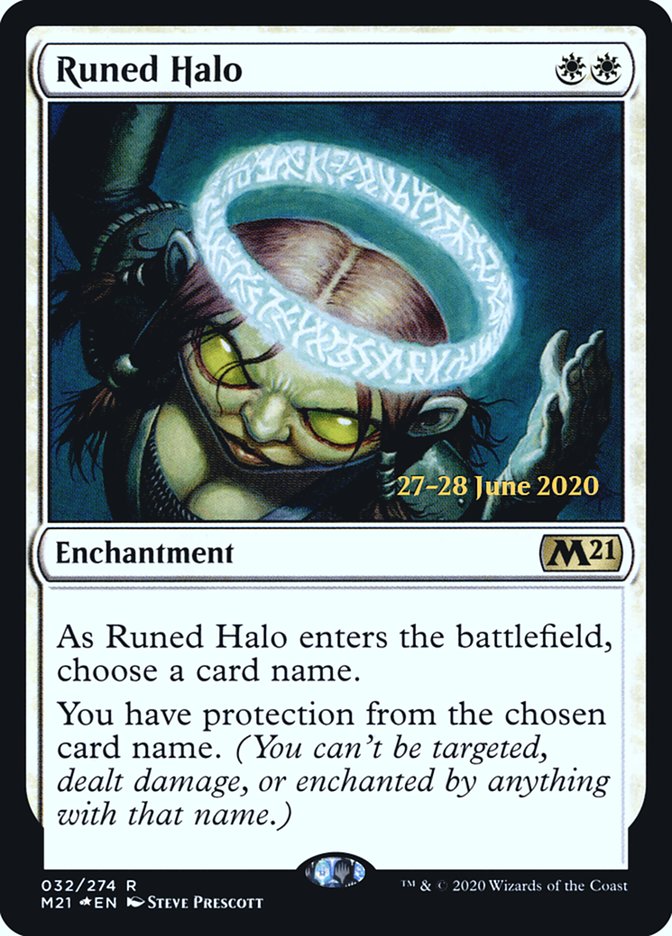 Runed Halo  [Core Set 2021 Prerelease Promos] | Gamer Loot