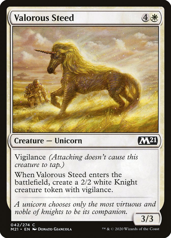 Valorous Steed [Core Set 2021] | Gamer Loot