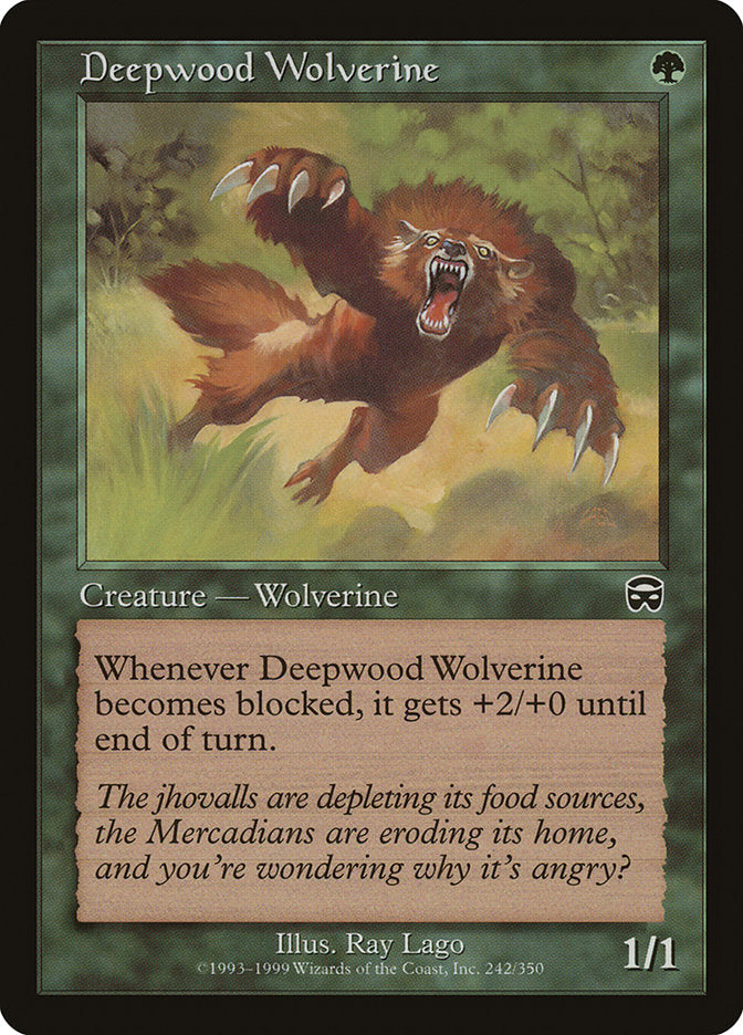 Deepwood Wolverine [Mercadian Masques] | Gamer Loot