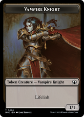 Vampire Knight // Soldier Double-Sided Token [March of the Machine Commander Tokens] | Gamer Loot