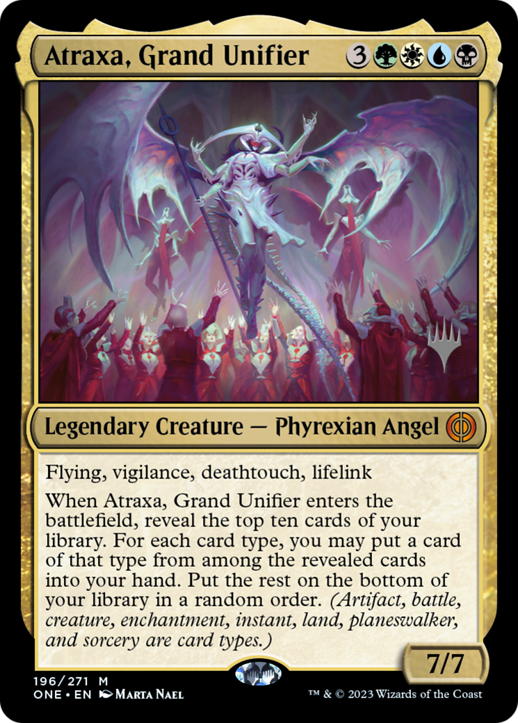 Atraxa, Grand Unifier (Promo Pack) [Phyrexia: All Will Be One Promos] | Gamer Loot