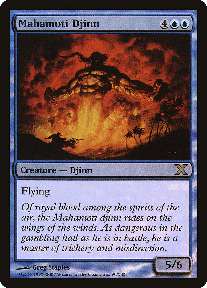 Mahamoti Djinn (Premium Foil) [Tenth Edition] | Gamer Loot