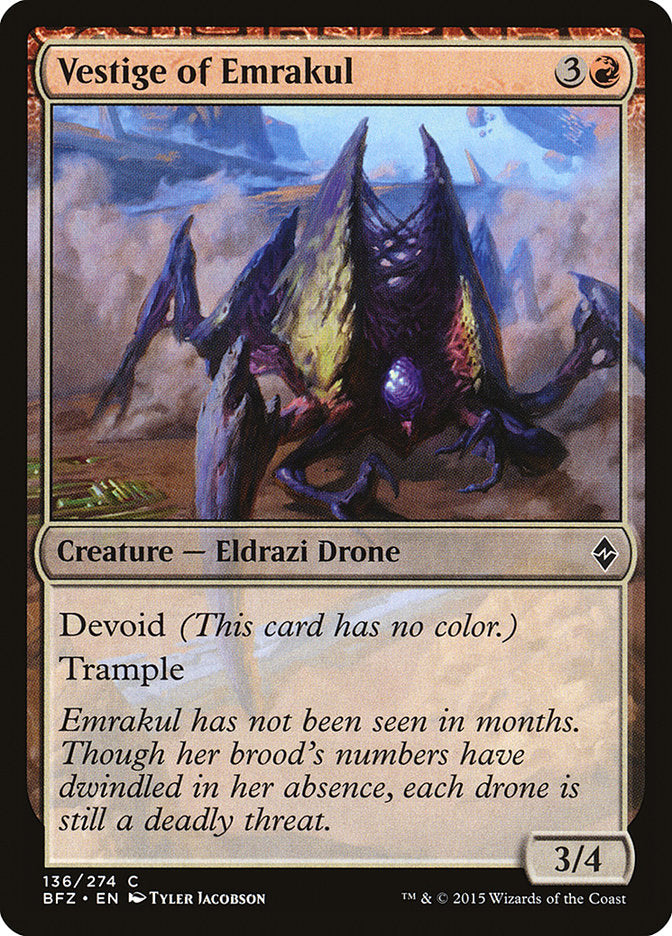 Vestige of Emrakul [Battle for Zendikar] | Gamer Loot