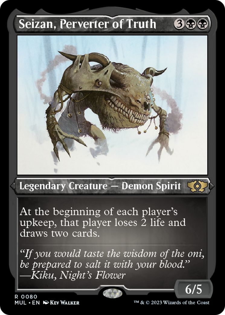 Seizan, Perverter of Truth (Foil Etched) [Multiverse Legends] | Gamer Loot