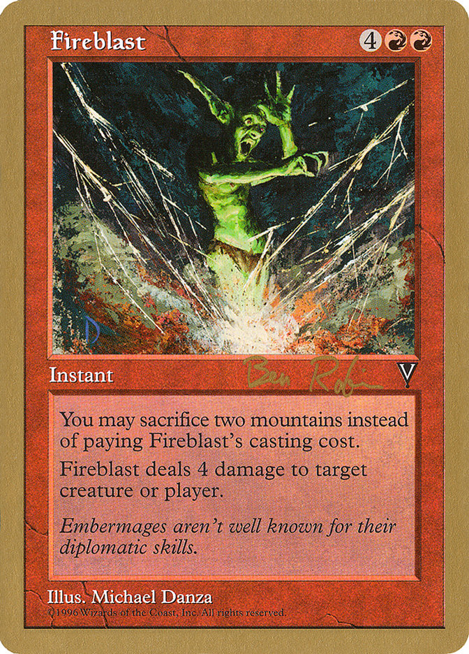 Fireblast (Ben Rubin) [World Championship Decks 1998] | Gamer Loot