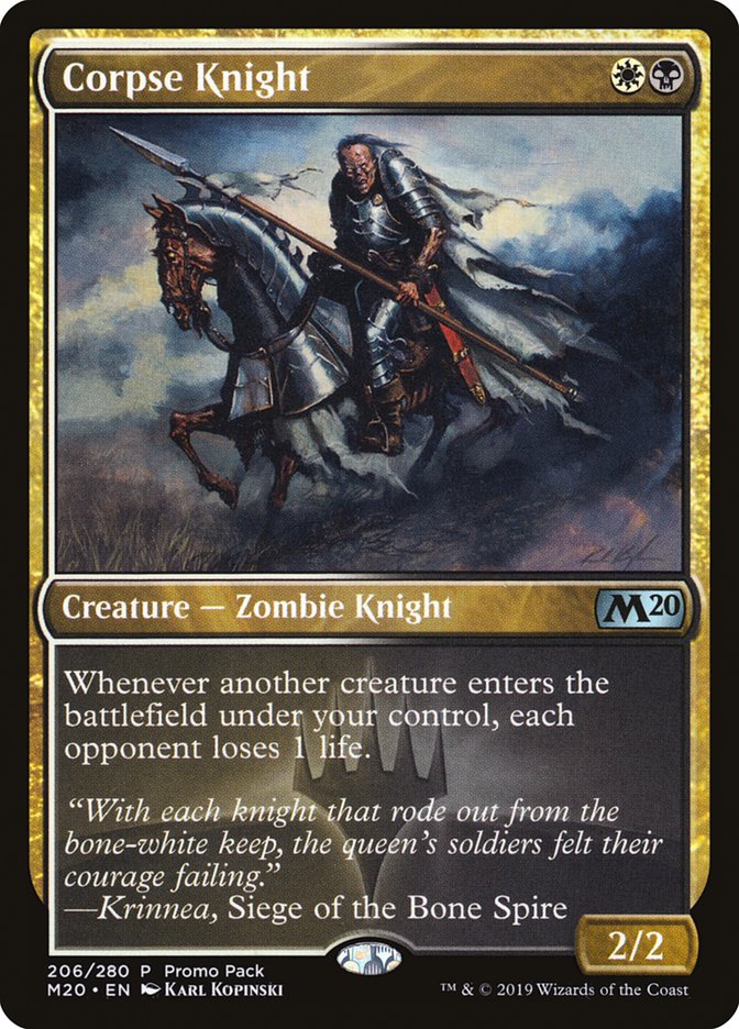 Corpse Knight (Promo Pack) [Core Set 2020 Promos] | Gamer Loot