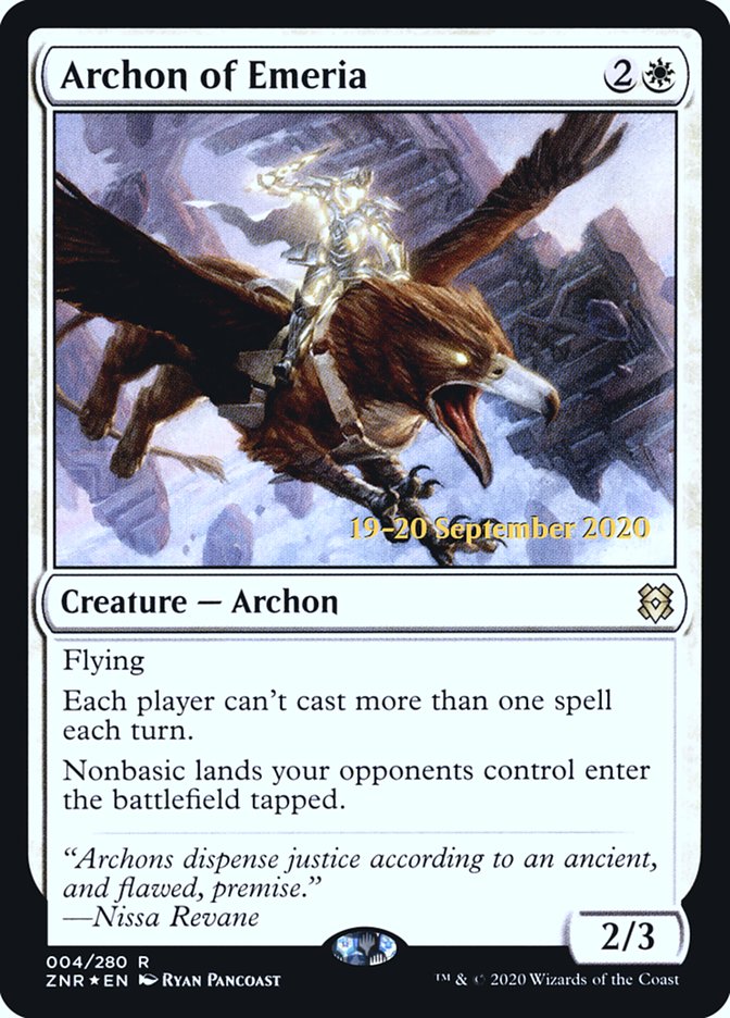 Archon of Emeria [Zendikar Rising Prerelease Promos] | Gamer Loot