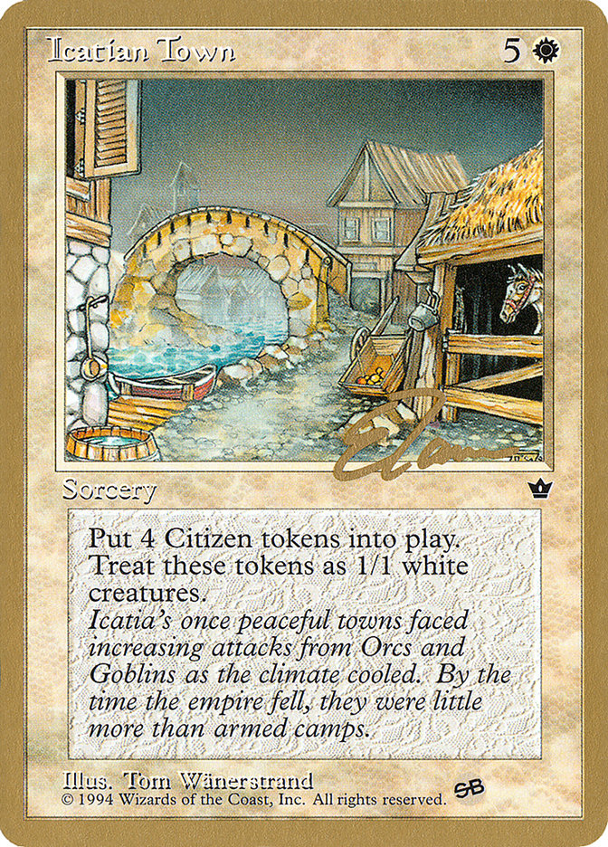 Icatian Town (Eric Tam) (SB) [Pro Tour Collector Set] | Gamer Loot