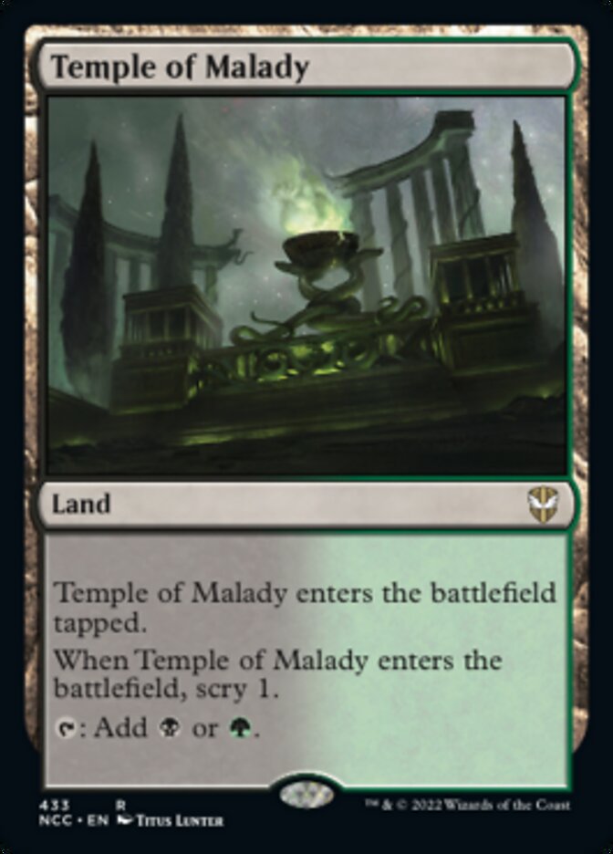 Temple of Malady [Streets of New Capenna Commander] | Gamer Loot