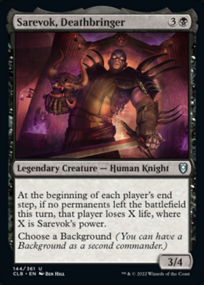 Sarevok, Deathbringer [Commander Legends: Battle for Baldur's Gate] | Gamer Loot