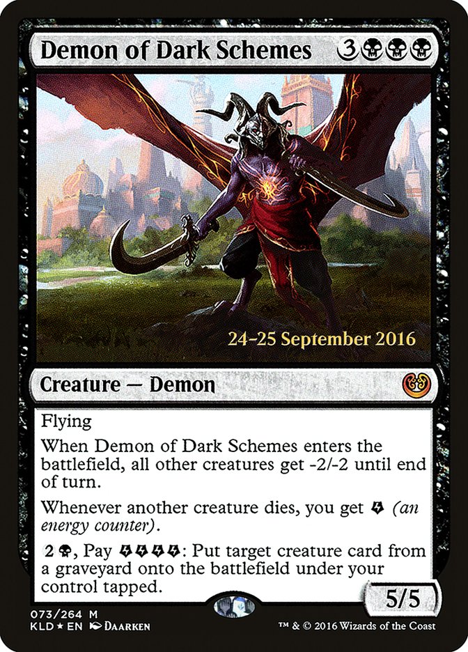 Demon of Dark Schemes  [Kaladesh Prerelease Promos] | Gamer Loot