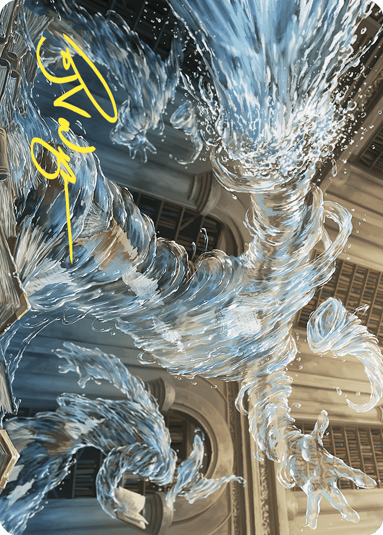 Splashy Spellcaster Art Card (Gold-Stamped Signature) [Wilds of Eldraine Art Series] | Gamer Loot