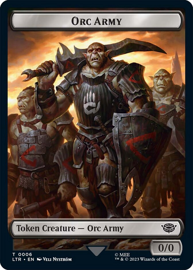 Orc Army Token (06) [The Lord of the Rings: Tales of Middle-Earth Tokens] | Gamer Loot