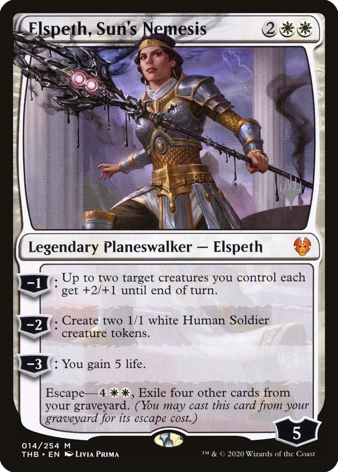 Elspeth, Sun's Nemesis (Promo Pack) [Theros Beyond Death Promos] | Gamer Loot