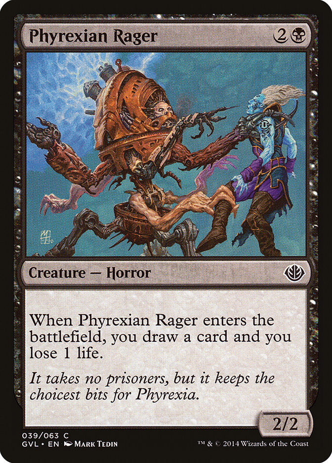 Phyrexian Rager (Garruk vs. Liliana) [Duel Decks Anthology] | Gamer Loot