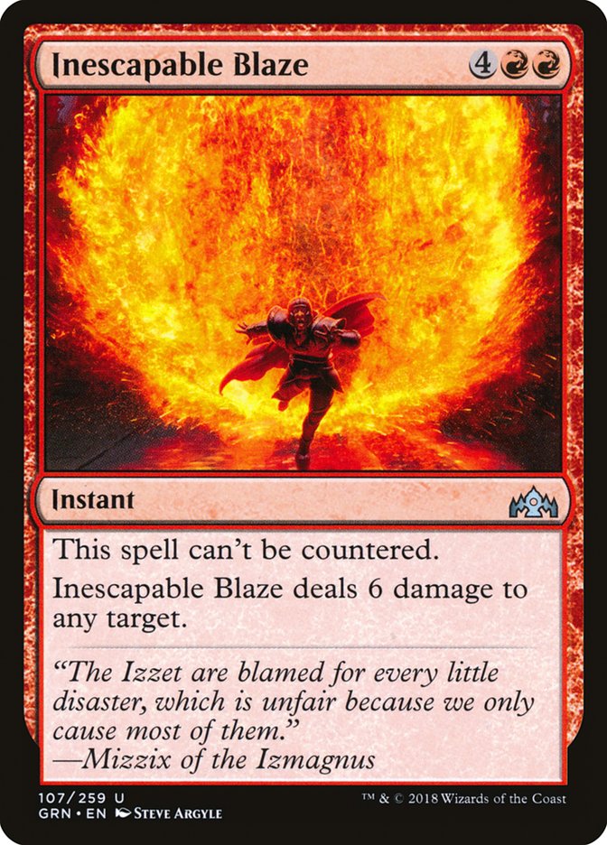 Inescapable Blaze [Guilds of Ravnica] | Gamer Loot