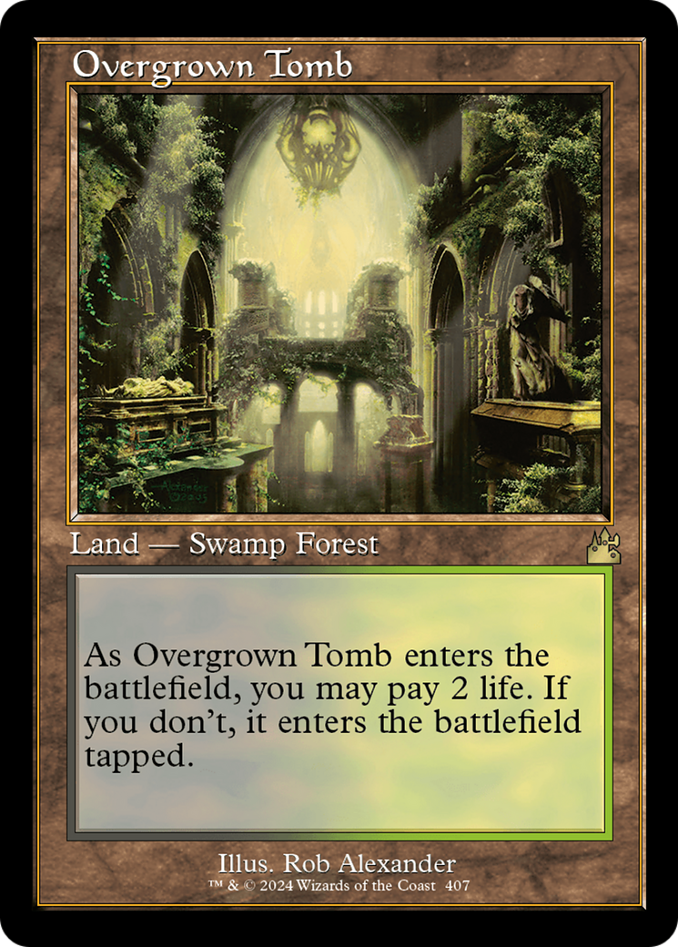 Overgrown Tomb (Retro) [Ravnica Remastered] | Gamer Loot