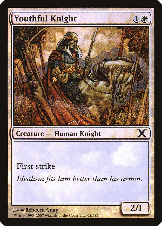 Youthful Knight (Premium Foil) [Tenth Edition] | Gamer Loot