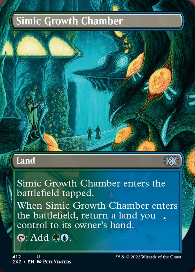 Simic Growth Chamber (Borderless Alternate Art) [Double Masters 2022] | Gamer Loot