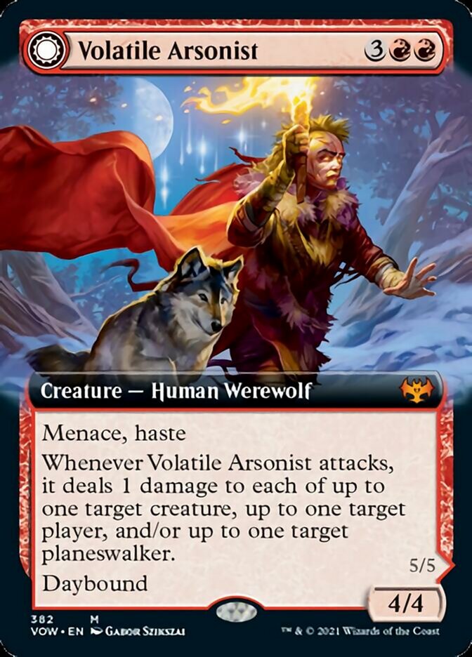 Volatile Arsonist // Dire-Strain Anarchist (Extended) [Innistrad: Crimson Vow] | Gamer Loot