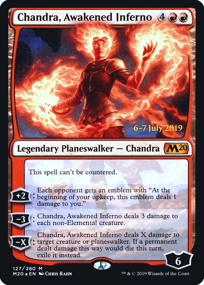 Chandra, Awakened Inferno  [Core Set 2020 Prerelease Promos] | Gamer Loot