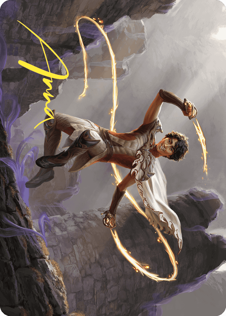 Kellan, the Fae-Blooded Art Card (Gold-Stamped Signature) [Wilds of Eldraine Art Series] | Gamer Loot