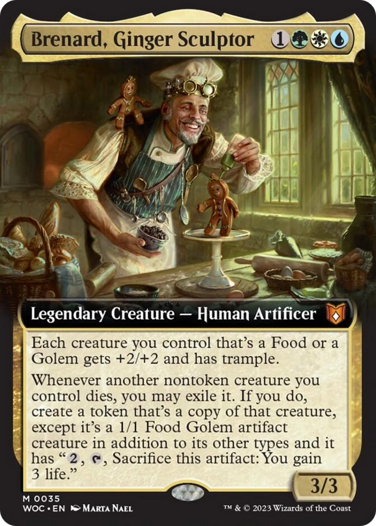 Brenard, Ginger Sculptor (Extended Art) [Wilds of Eldraine Commander] | Gamer Loot