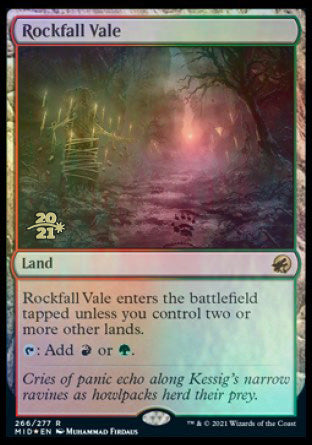 Rockfall Vale [Innistrad: Midnight Hunt Prerelease Promos] | Gamer Loot