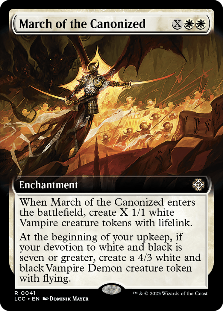 March of the Canonized (Extended Art) [The Lost Caverns of Ixalan Commander] | Gamer Loot