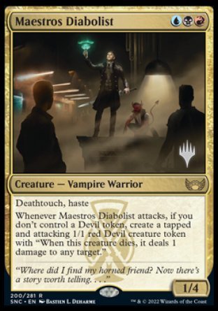 Maestros Diabolist (Promo Pack) [Streets of New Capenna Promos] | Gamer Loot