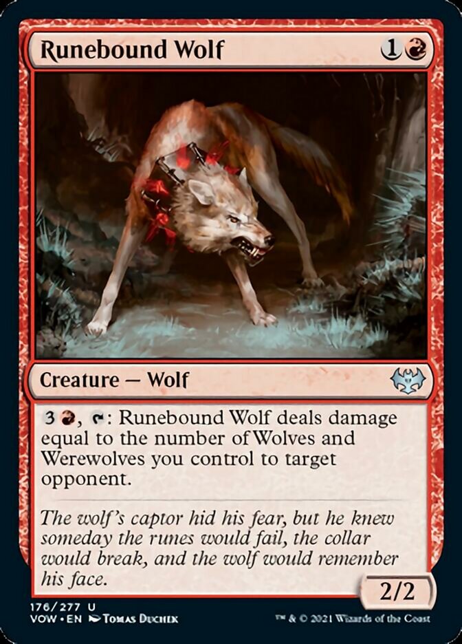 Runebound Wolf [Innistrad: Crimson Vow] | Gamer Loot