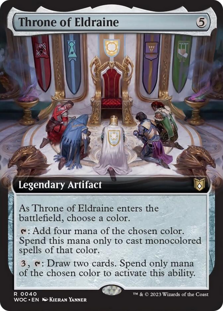 Throne of Eldraine (Extended Art) [Wilds of Eldraine Commander] | Gamer Loot